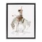 Stupell Industries Cowgirl on Rearing Horse Floater Framed Canvas Wall Art Design by Cindy Jacobs